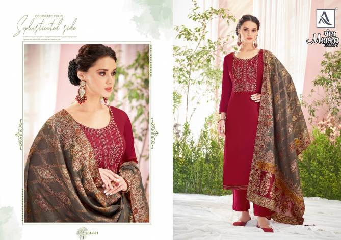 Alok Meera Edition 5 Fancy designer Festive Wear Jam Cotton Designer Dress Material